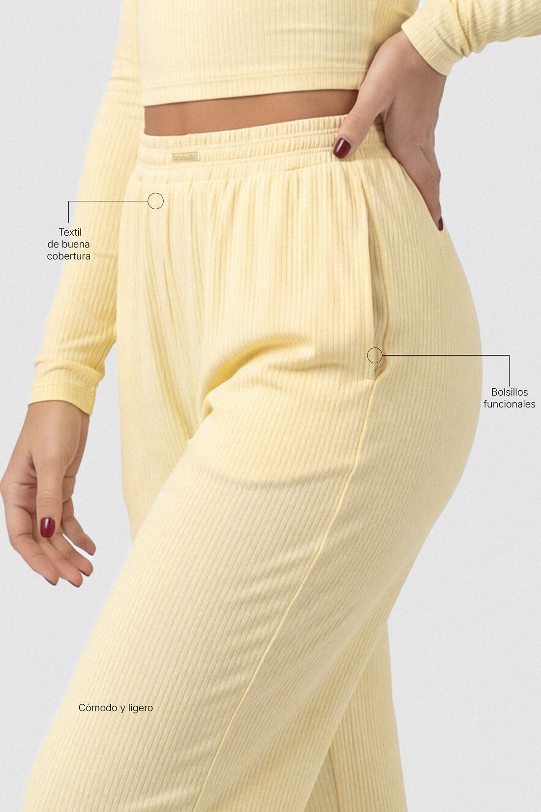 PANTALÓN CONFORT AMARILLO MANTEQUILLA PPC