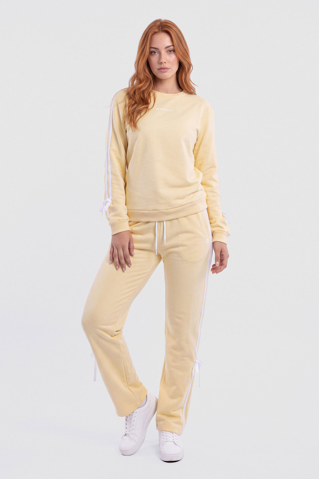 PANTALÓN CONFORT AMARILLO MANTEQUILLA FRANJAS LATERALES PPC