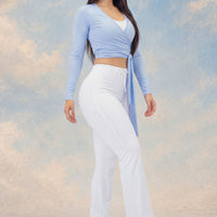 LEGGINGS BOTA CAMPANA BLANCO CDC