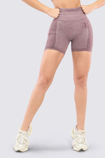 Short deportivo color cerezo oscuro, con sombreado que estiliza tu figura. 