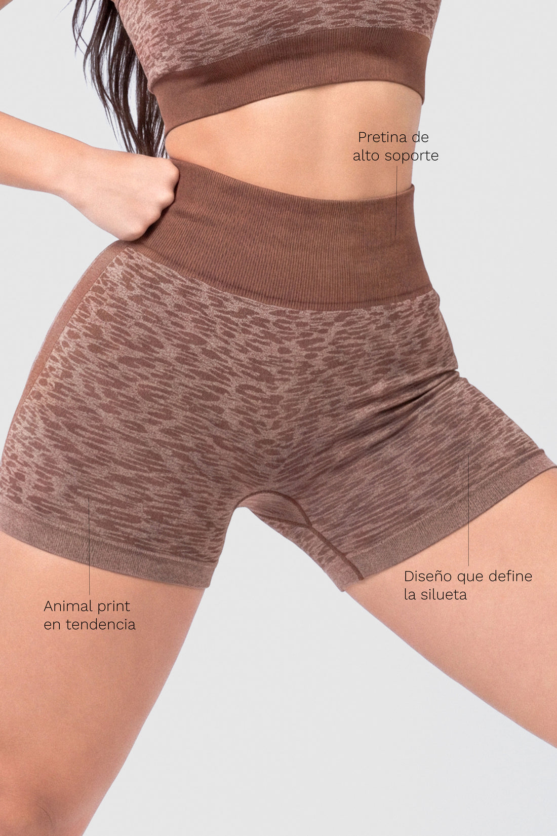 SHORT PUSH UP CAFÉ ANIMAL PRINT CCR