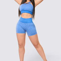 SHORT PUSH UP AZUL ANIMAL PRINT RVC