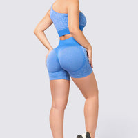 SHORT PUSH UP AZUL ANIMAL PRINT RVC