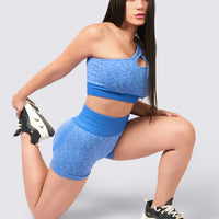 SHORT PUSH UP AZUL ANIMAL PRINT RVC