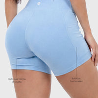 SHORT BABY BLUE PRETINA ALTA CDC