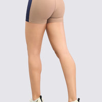 SHORT BICOLOR MOCCA - AZUL RVC