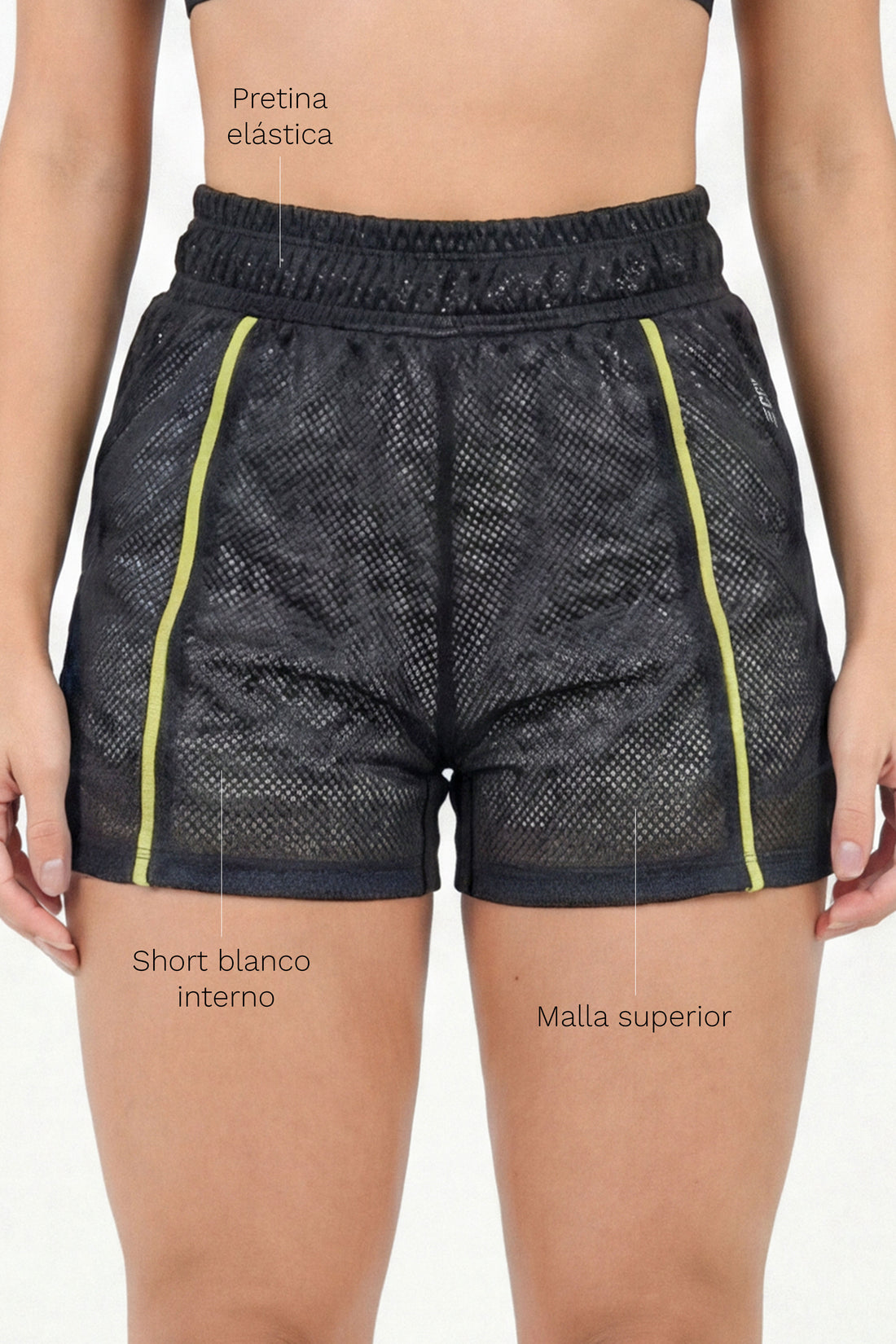 PANTALONETA CON FORRO EN MALLA Y SHORT INTERNO RVC