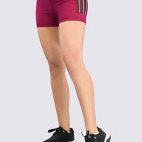 SHORT VINOTINTO MALLA LATERAL RVC