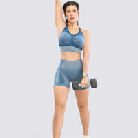 SHORT PUSH UP AZUL ALTA COMPRESIÓN RVC