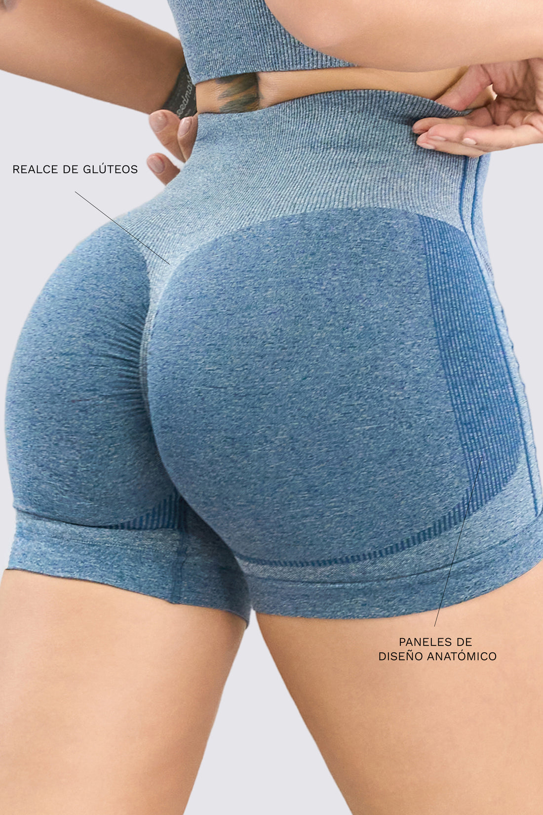 SHORT PUSH UP AZUL ALTA COMPRESIÓN RVC