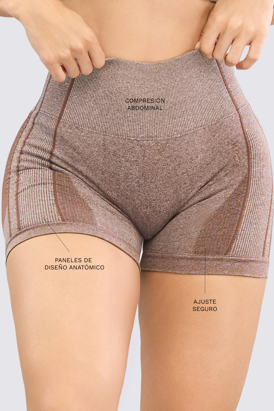 SHORT PUSH UP MOCCA ALTA COMPRESIÓN RVC