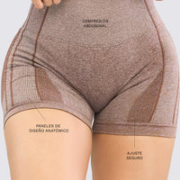 SHORT PUSH UP MOCCA ALTA COMPRESIÓN RVC