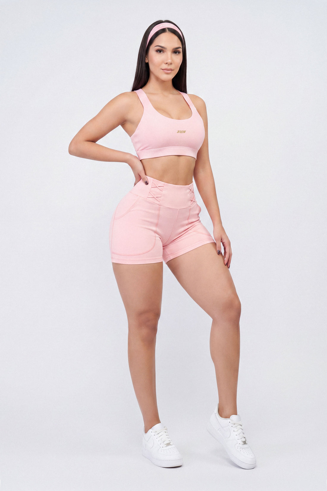 SHORT ROSA MUSE TIRAS CRUZADAS CCR