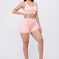 SHORT ROSA MUSE TIRAS CRUZADAS CCR