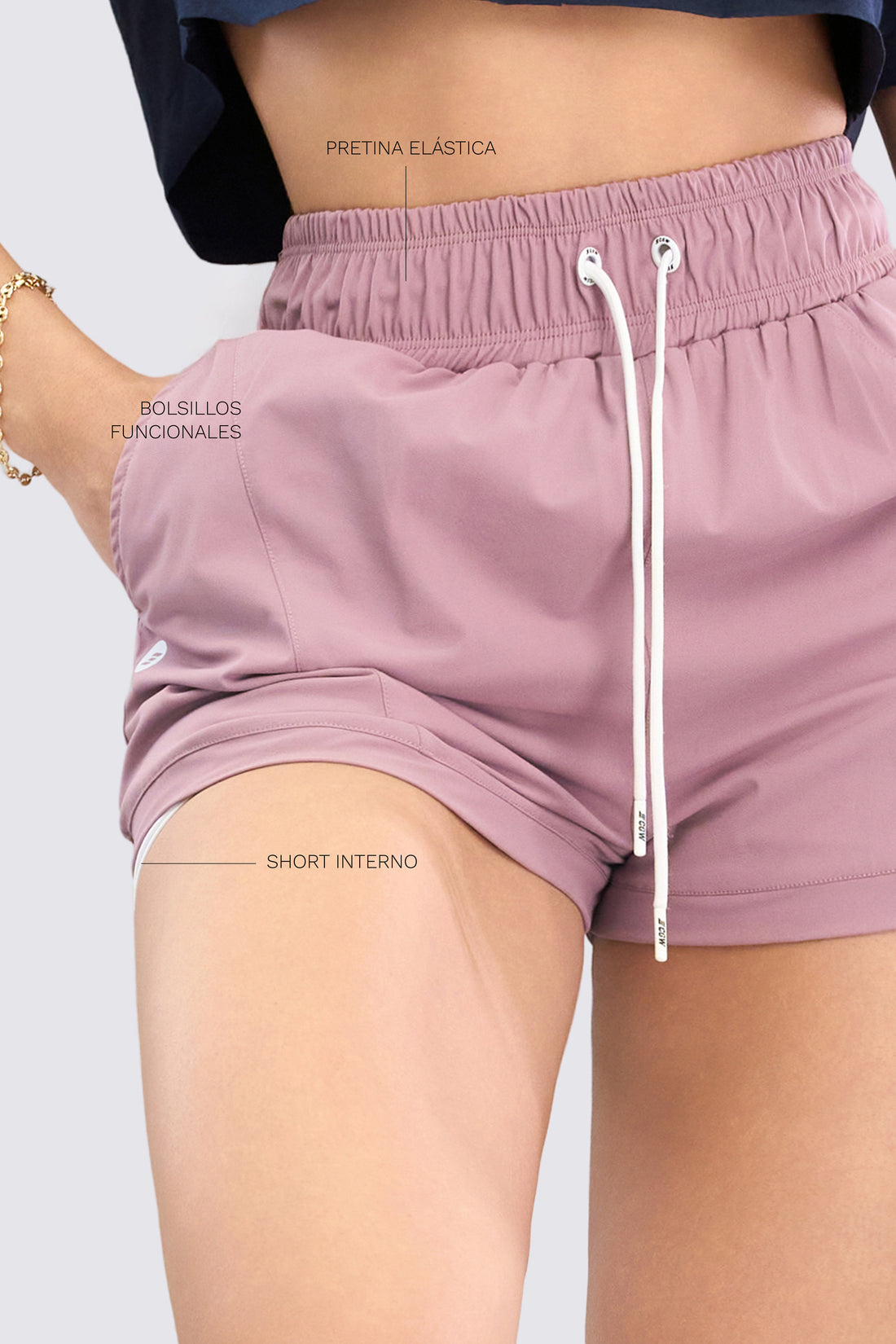 SHORT RUNNING PALO DE ROSA RVC