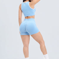 TOP BABY BLUE Y VENAS BLANCAS CDC