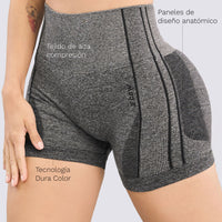 SHORT SEAMLESS EFECTO MOLDEADOR NEGRO RVC