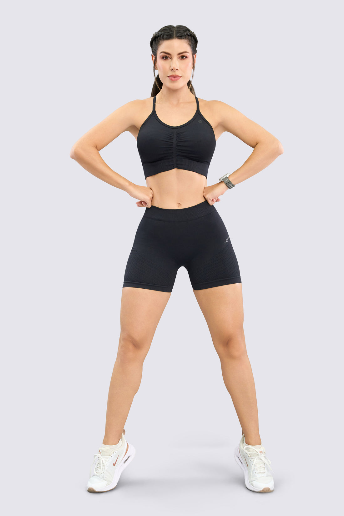 SHORT SEAMLESS NEGRO COMPRESIÓN MEDIA RVC