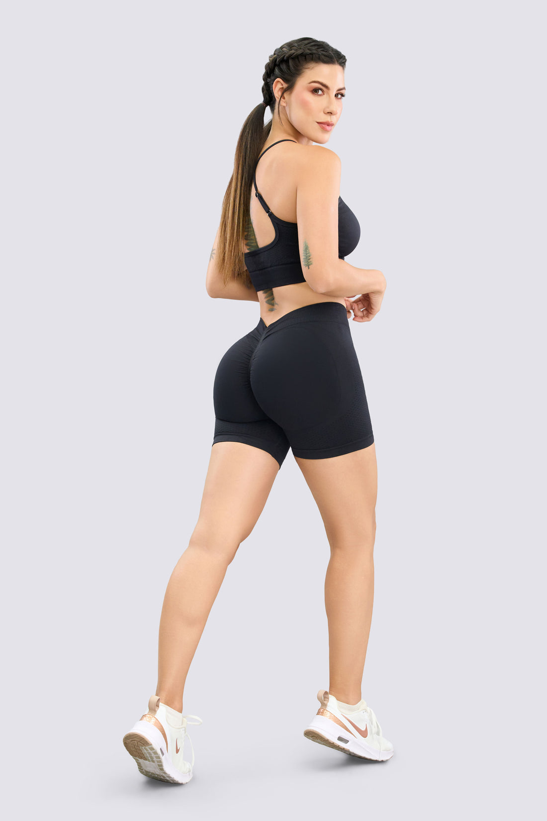 SHORT SEAMLESS NEGRO COMPRESIÓN MEDIA RVC