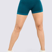 SHORT SEAMLESS TEXTURIZADO VERDE TURQUESA RVC