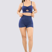 SHORT AZUL MARINO PRETINA ALTA  RVC