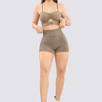 SHORT MOCCA PRETINA ALTA  RVC