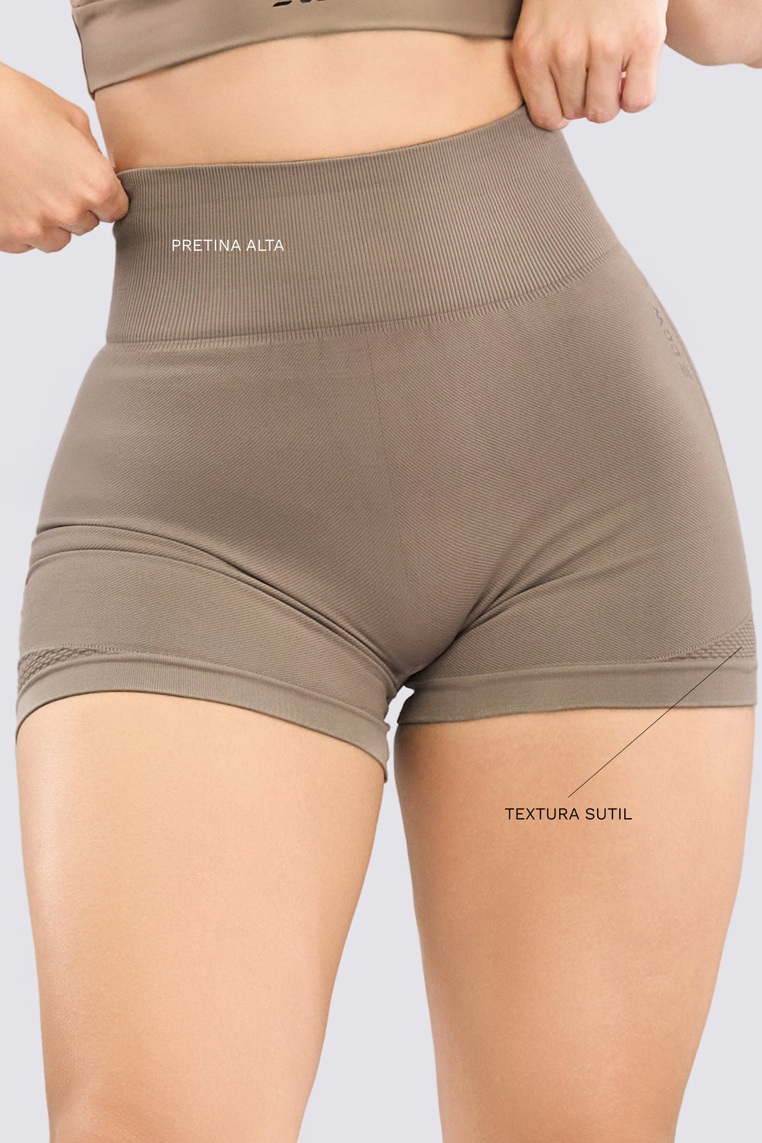 SHORT MOCCA PRETINA ALTA  RVC