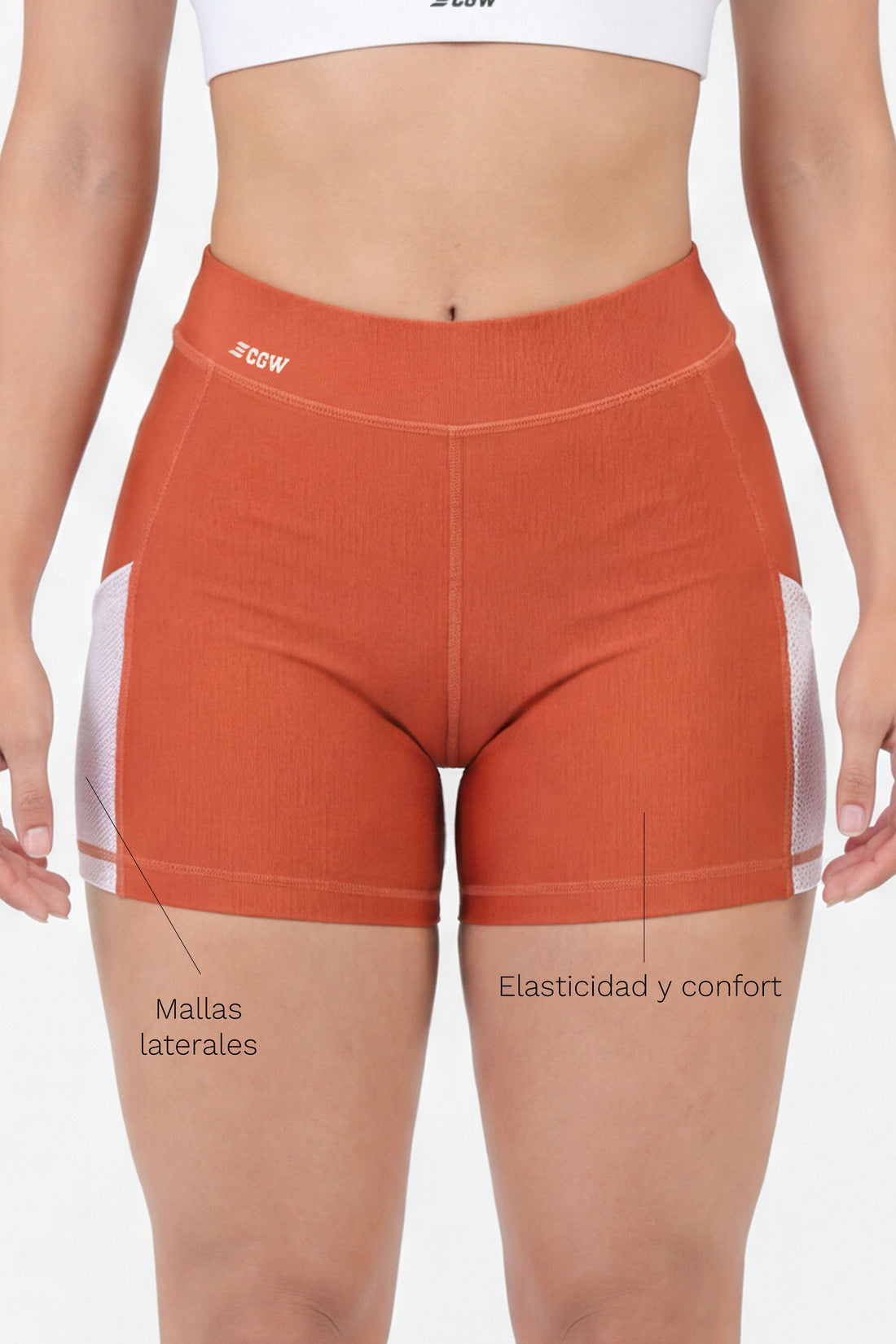 SHORT TERRACOTA DE ALTA RENDIMIENTO RVC