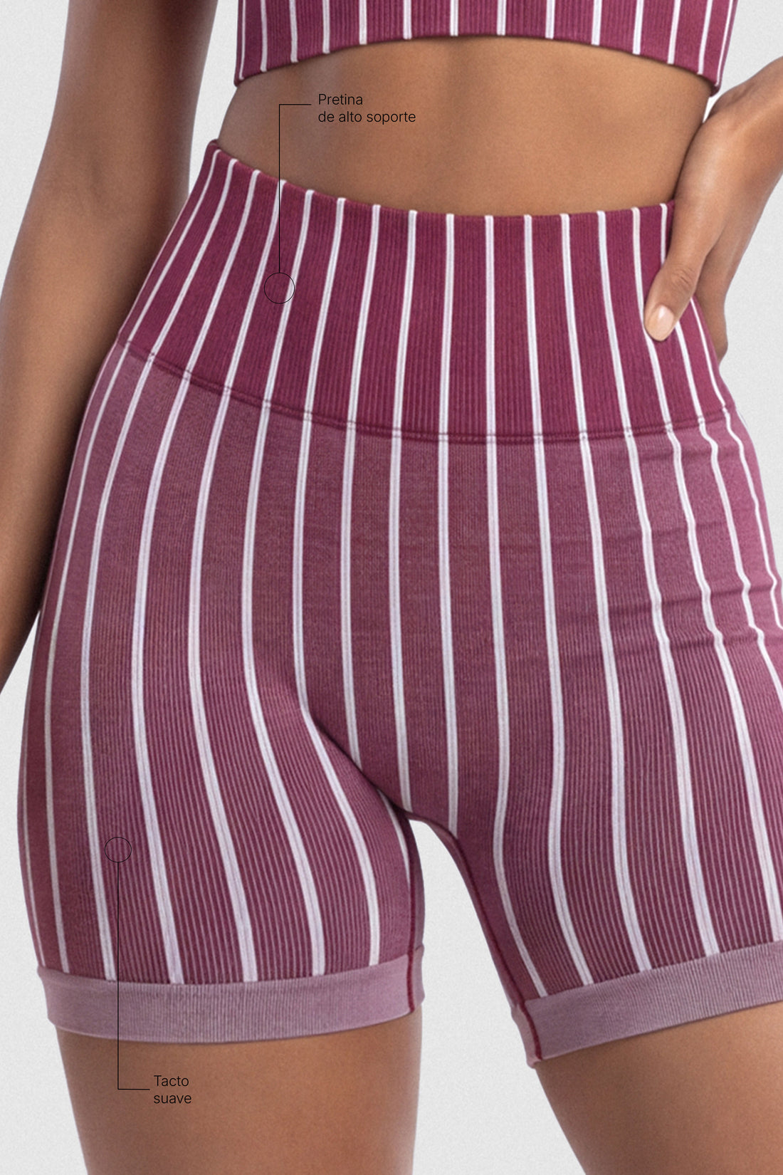 SHORT PREPPY VINOTINTO FRANJAS PPC
