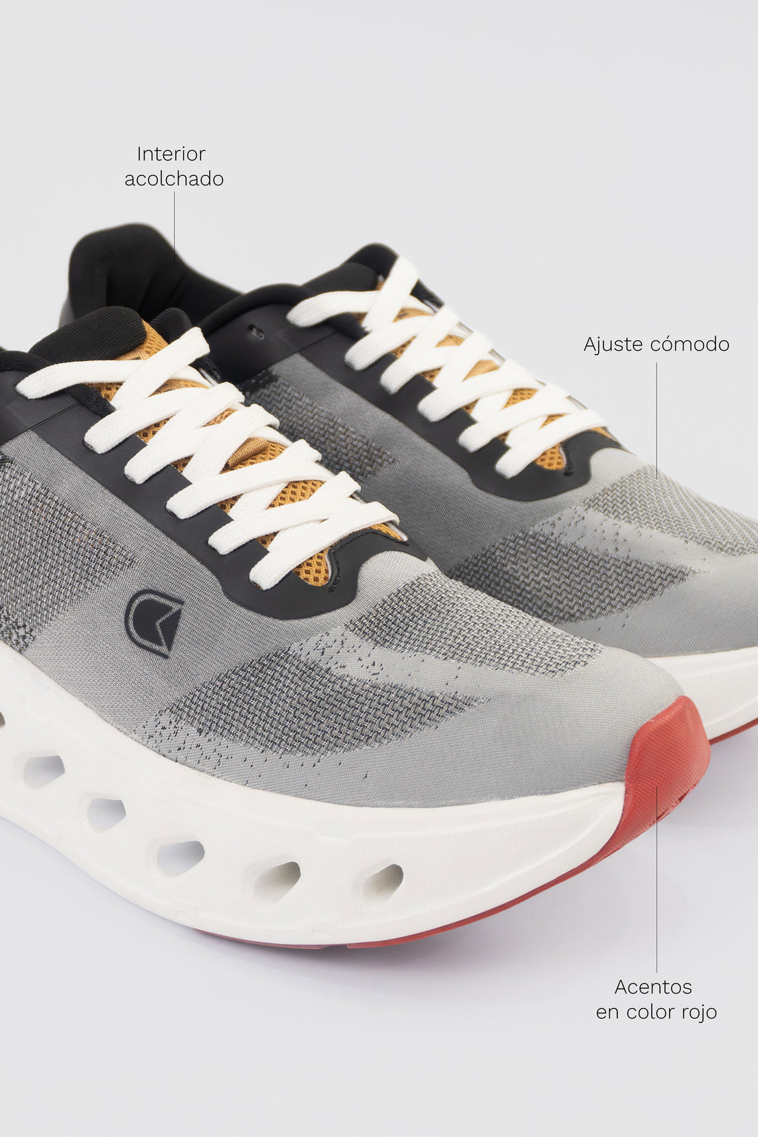 TENIS HOMBRE GRIS OSCURO TRAIL