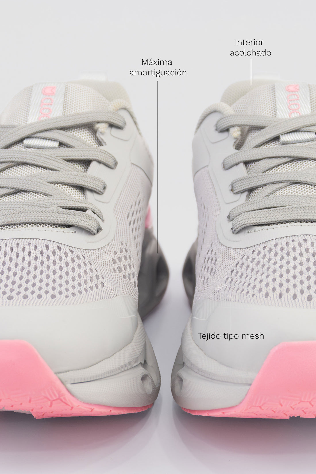 TENIS MUJER GRIS RUNNING