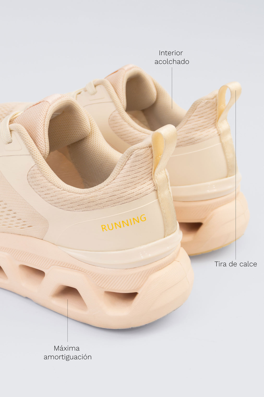 TENIS MUJER ROSA EMPOLVADO RUNNING