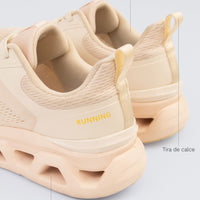 TENIS MUJER ROSA EMPOLVADO RUNNING