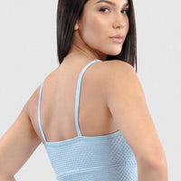 TOP DEPORTIVO BABY BLUE TEXTURIZADO CDC