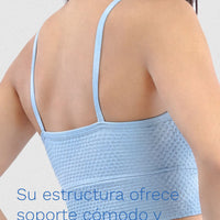 TOP DEPORTIVO BABY BLUE TEXTURIZADO CDC