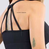 TOP DEPORTIVO NEGRO CON TIRANTES EN LA ESPALDA RVC