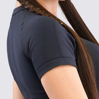 TOP DEPORTIVO NEGRO MANGA CORTA RVC