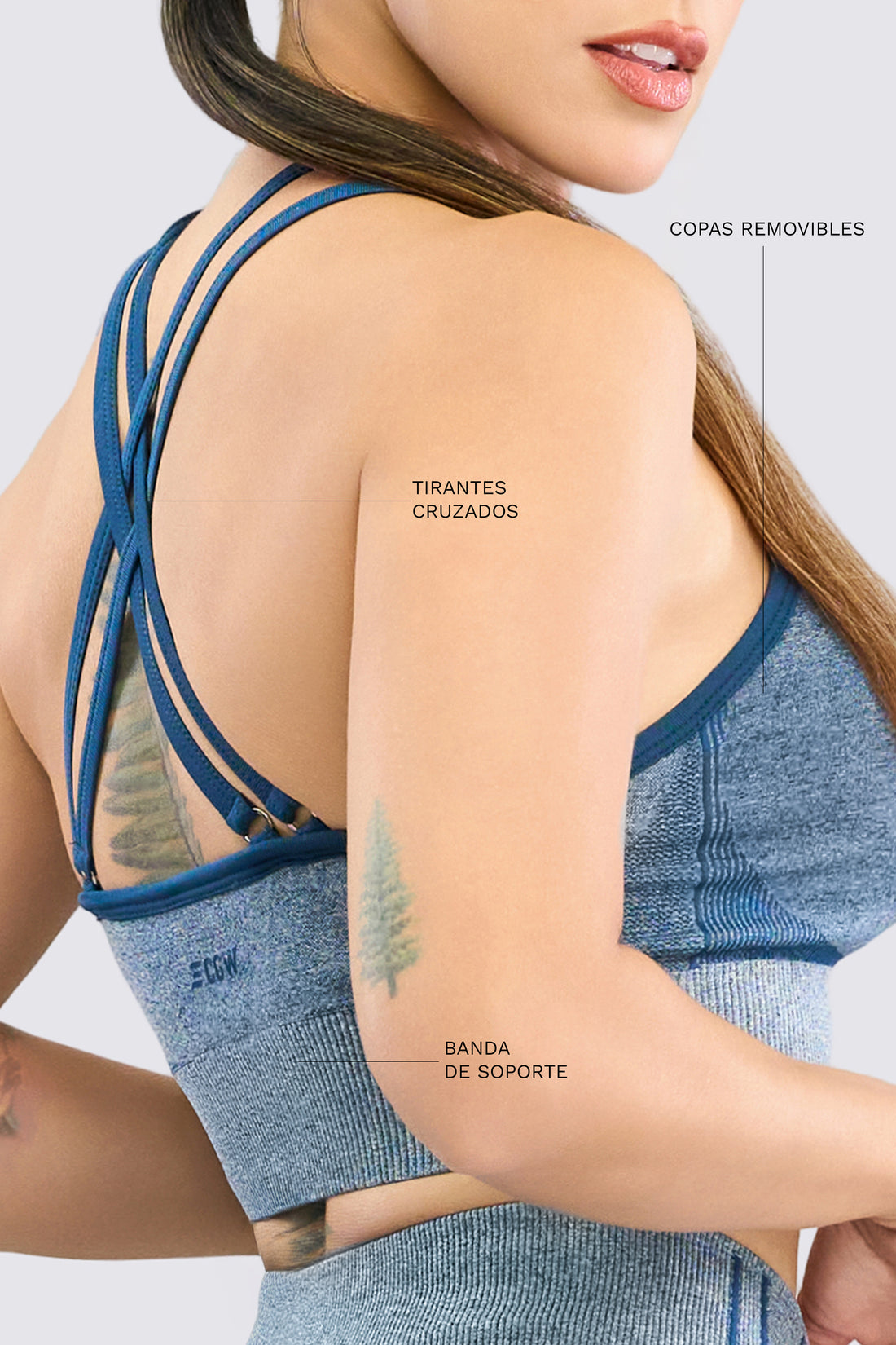 TOP DE ALTO SOPORTE AZUL RVC