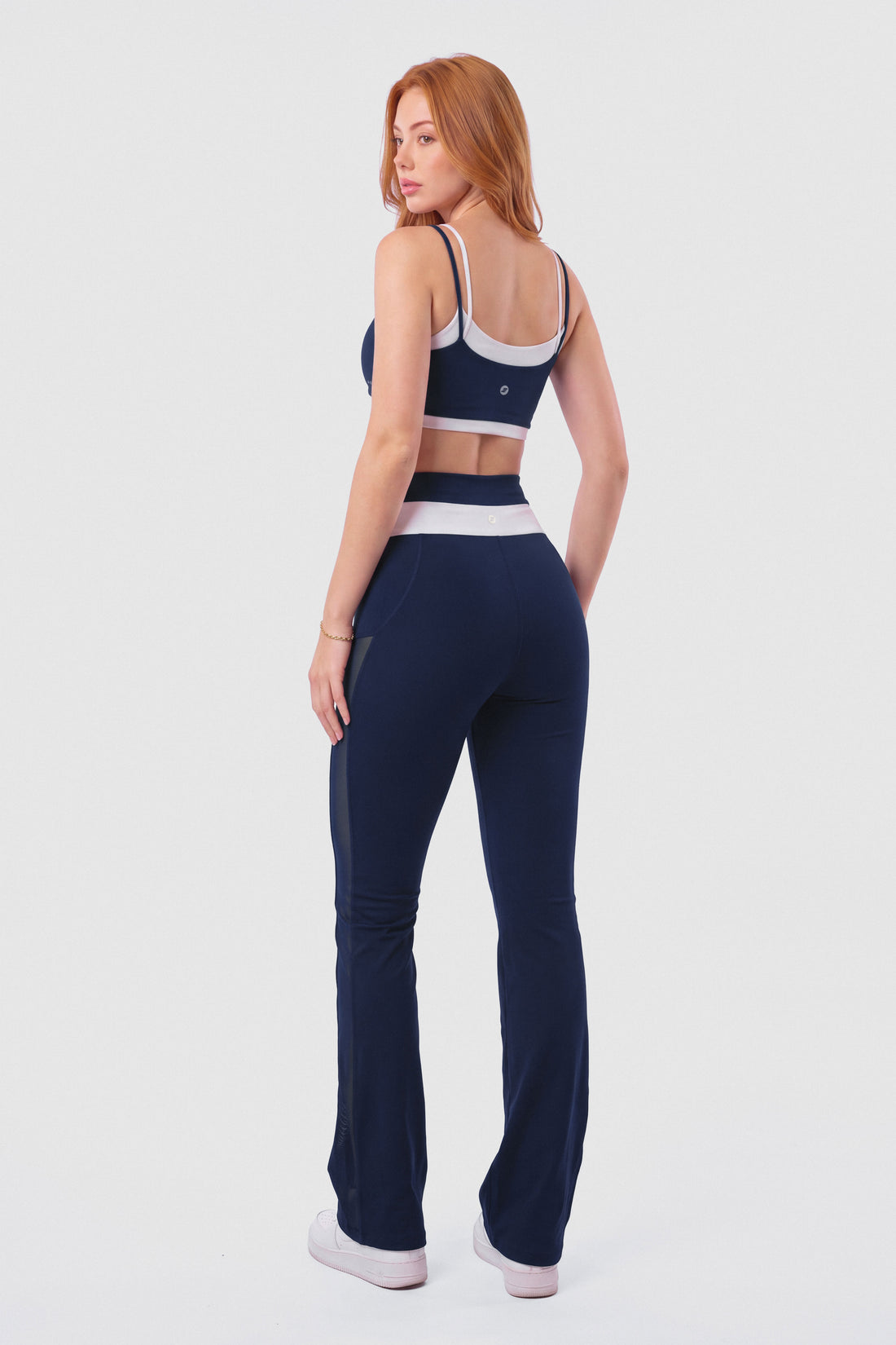 TOP AZUL MARINO - BLANCO DOBLE CAPA PPC
