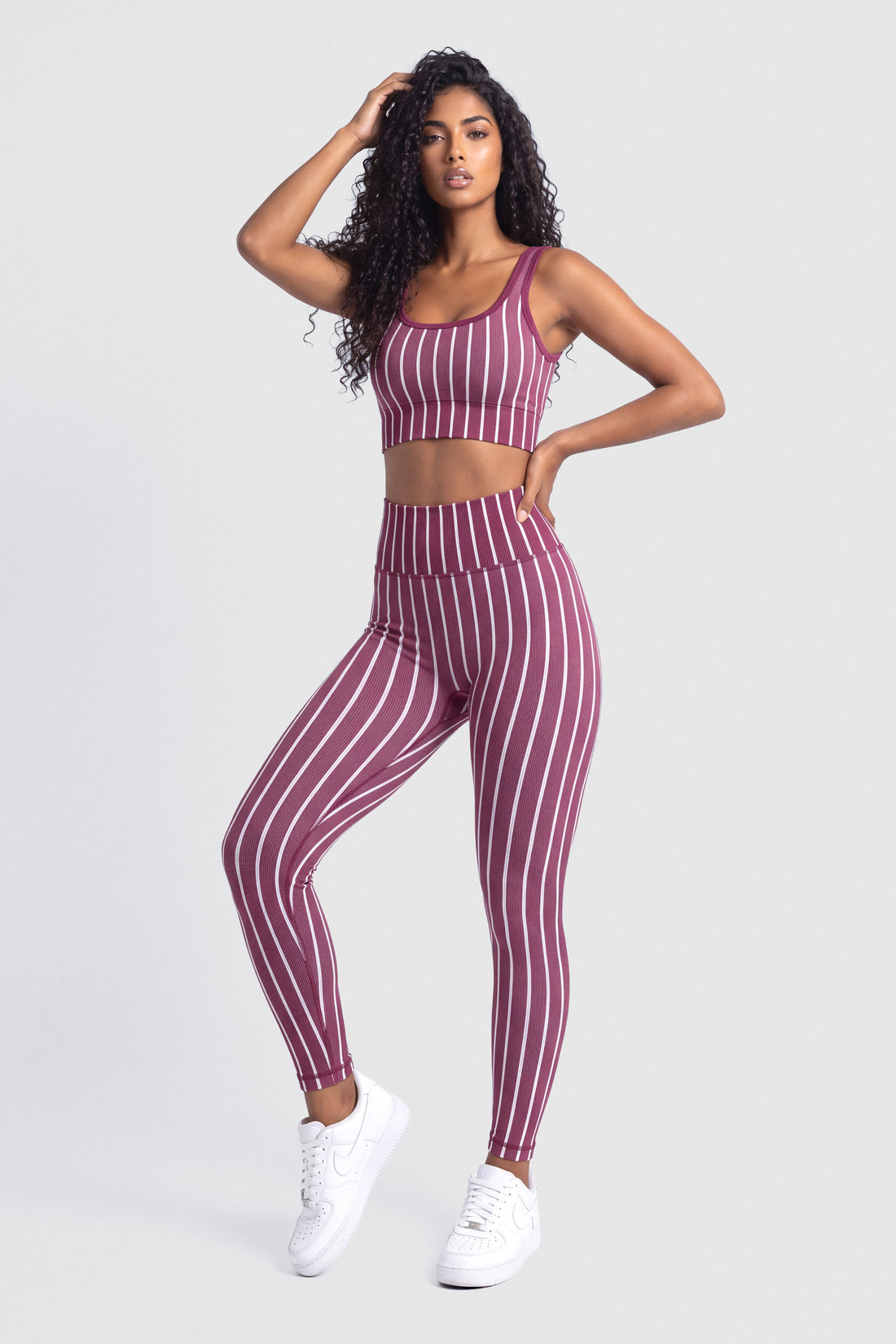 LEGGINGS VINOTINTO ESTAMPADO DE RAYAS  PPC