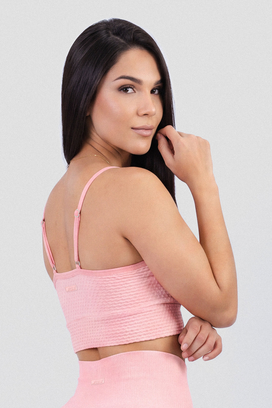 TOP DEPORTIVO ROSA MUSE TEXTURIZADO CCR