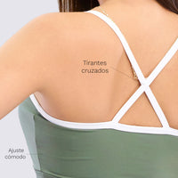 TOP VERDE CUT-OUT FRONTAL RVC