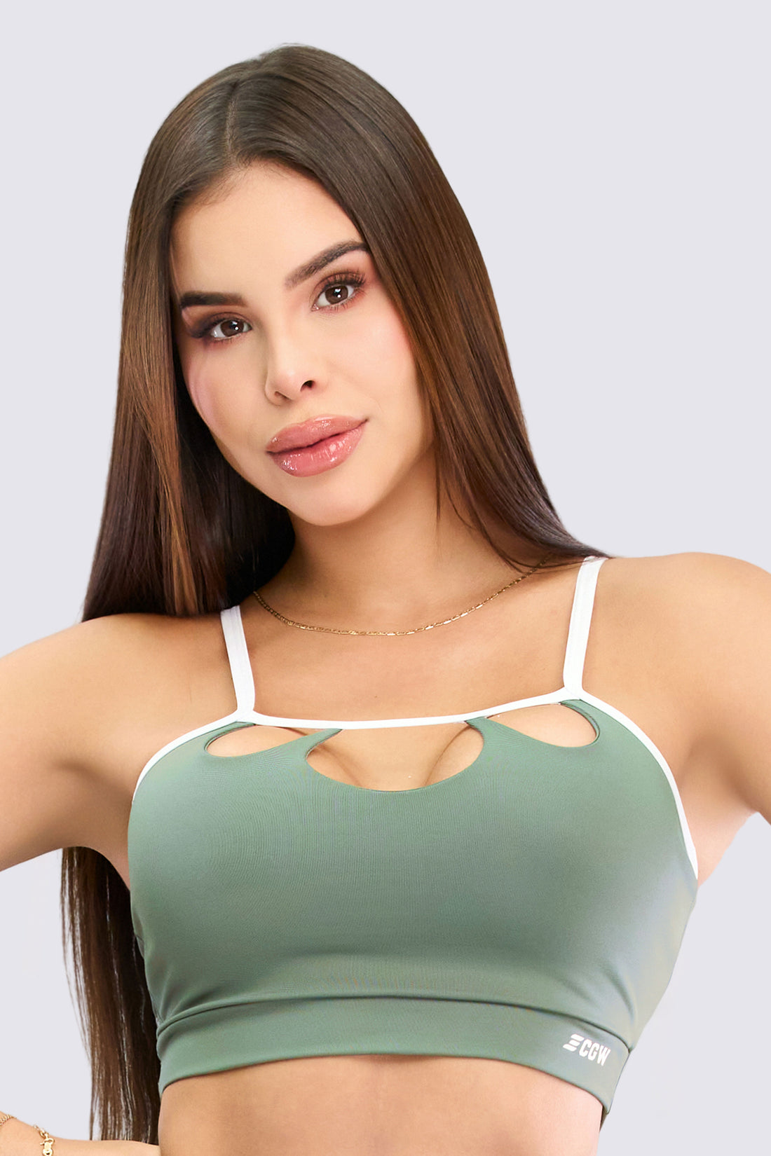 TOP VERDE CUT-OUT FRONTAL RVC