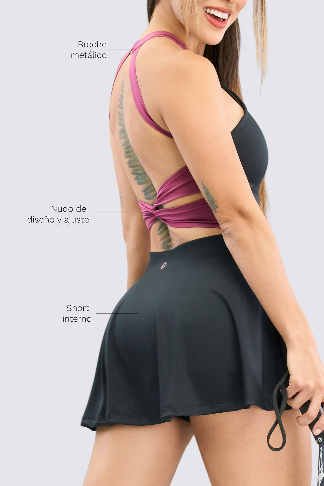 VESTIDO NEGRO TOP HALTER Y ESPALDA ABIERTA RVC