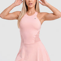 VESTIDO ROSA MUSE SUTIL Y ELEGANTE CCR