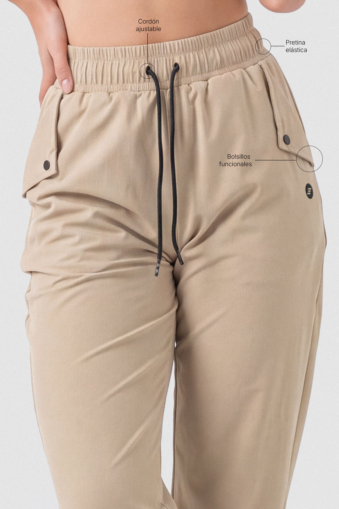 JOGGER BEIGE ARENA CONFORT ELÁSTICO PPC