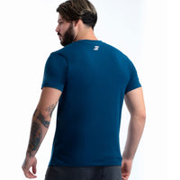 Camiseta Deportiva Para Hombre Azul 0105AT | Colombian Gymwear