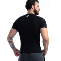 Camiseta Deportiva Para Hombre Negra 0105N | Colombian Gymwear