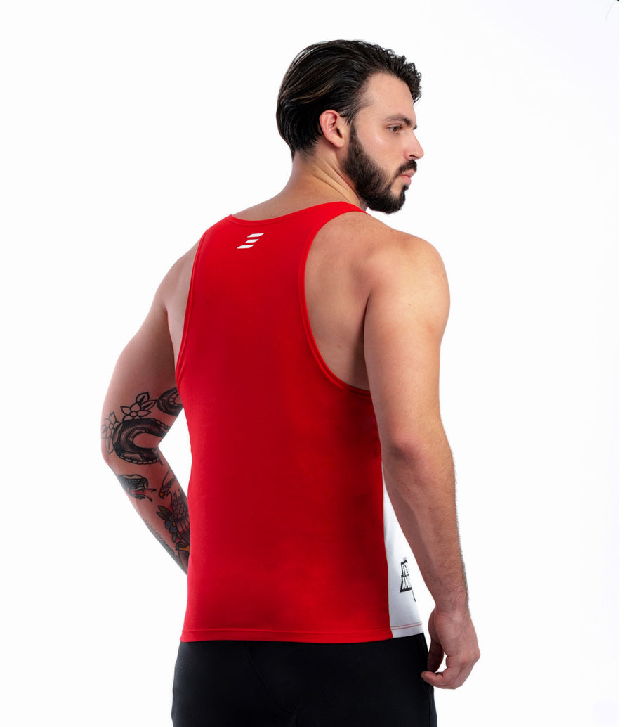 Camiseta Esqueleto Deportiva Para Hombre Roja 0507R-B | Colombian Gymwear